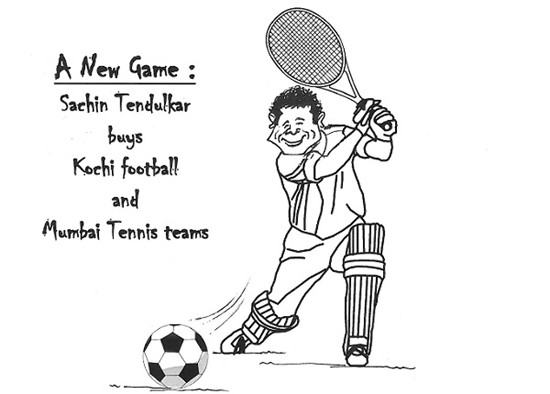 read and enjoy sachin tendulkar latest foot ball cartoons and comics by teluguone